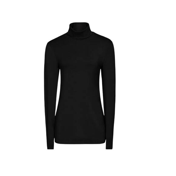 Reiss Charlie Black Jersey Rollneck Top Small - Picture 1 of 7